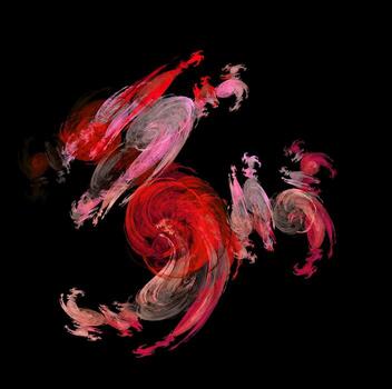 3D rendering abstract digital background. Pattern for textile and design.Fractal a never-ending pattern. Abstract Computer generated Fractal design photo