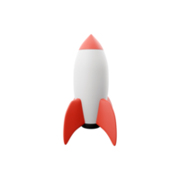 3d rocket space ship launch background. Cartoon rocketship spaceship icon. 3d render Shuttle creative icon png