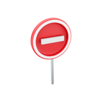 trama versión 3d representación. ilustración de prohibido rojo circulo signo. 3d hacer icono animación No entrada para vehículo movimienot. png