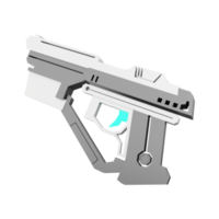 3d rendering space gun from astronomy collection low poly icon. 3d render weapon of the future, energized icon. png