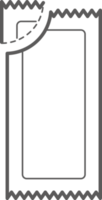 Beutel Symbol. Stock Verpackung Vorlage zum Zucker, Pfeffer, souse, Medizin, Gewebe und Essen png