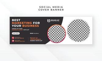 Modern creative social media twitter cover and web banner design vector