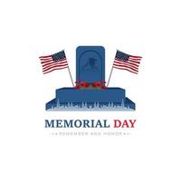 US Memorial Day vector illustration