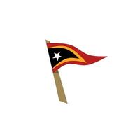 East Timor flag icon, illustration of national flag design with elegance concept vector