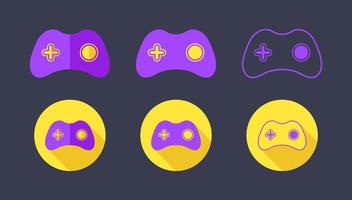 Gaming Controller Vector Logo Icon Set