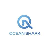 Ocean Shark Logo Creative vector