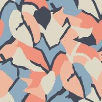 Vector abstract leaf layers illustration seamless repeat pattern