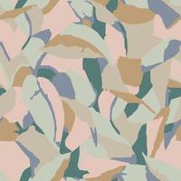 Vector abstract leaf illustration seamless repeat pattern