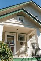 Olympia, Washington, USA. March 2021. Private houses near the Capitol on a sunny spring day photo