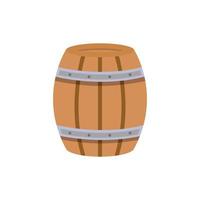 wooden barrel icon design vector