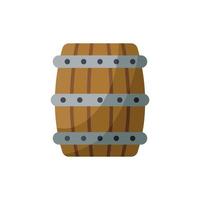 wooden barrel icon design vector