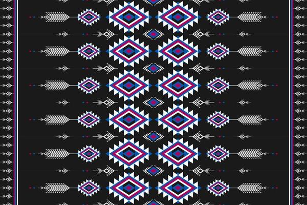 Carpet tribal pattern art. Geometric ethnic seamless pattern traditional. American, Mexican style.