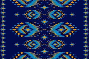 Beautiful ethnic tribal pattern art. Ethnic ikat seamless pattern. American and Mexican style. vector