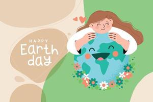 International Mother Earth Day. Ecology, environmental problems and environmental protection. Vector illustration for graphic and web design, business presentation, marketing and print material.