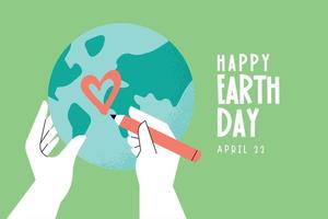 International Mother Earth Day. Ecology, environmental problems and environmental protection. Vector illustration for graphic and web design, business presentation, marketing and print material.