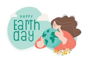 International Mother Earth Day. Ecology, environmental problems and environmental protection. Vector illustration for graphic and web design, business presentation, marketing and print material.