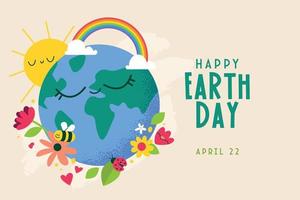 International Mother Earth Day. Ecology, environmental problems and environmental protection. Vector illustration for graphic and web design, business presentation, marketing and print material.