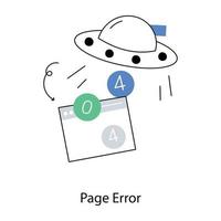 Trendy Page Error vector