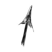 Abstract sketch of the arrow vector