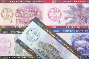 liberiano dólar - nuevo serie de billetes - marcha atrás lado foto