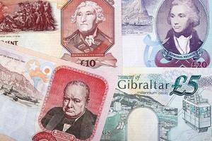 Gibraltar money, older serie, a business background photo