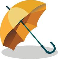 linda mano dibujar paraguas icono ilustración vector