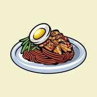 Bibim Guksu food vector