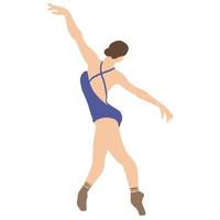 Woman dancing ballet ,good for graphic design resource. vector