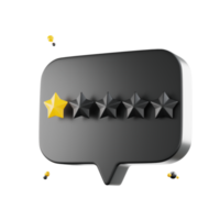 3d review rating stars for best excellent, services rating, Five stars, png