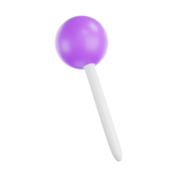 3d viola spingere perni cartello icona isolato, spingere perni simbolo icone per ragnatela png