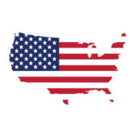 USA kaart vlag png