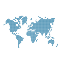 wereld kaart abstract punt ontwerp. png