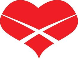 Heart shape vector icon