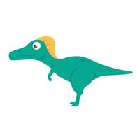 Cute cartoon dinosaur for nursery decoration. vector