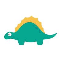 Cute cartoon dinosaur for nursery decoration. vector