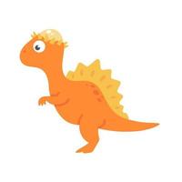 Cute cartoon dinosaur for nursery decoration. vector