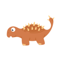 Cute cartoon dinosaur for nursery decoration. png