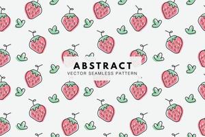 Strawberry cute soft pink pastel abstract seamless repeating pattern vector