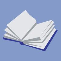 sencillo vector de un abierto libro