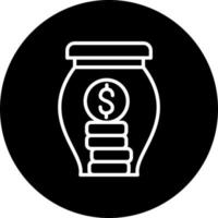 ahorros vector icono estilo