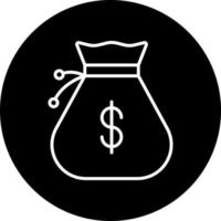 Money Bag Vector Icon Style