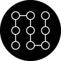 Pattern Lock Vector Icon Style