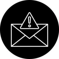 correo electrónico alerta vector icono estilo