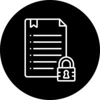 File Encryption Vector Icon Style