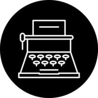 Typewriter Vector Icon Style