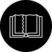 Teared Book Vector Icon Style