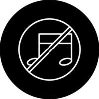 No Music Vector Icon Style