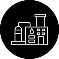 Oil Refinery Vector Icon Style