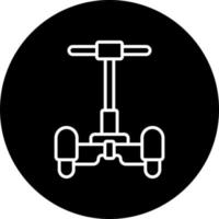 Police Segway Vector Icon Style