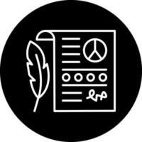 Peace Treaty Vector Icon Style